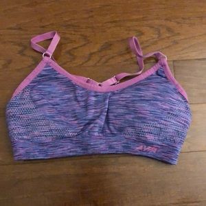 Purple and Pink Sports Bra
